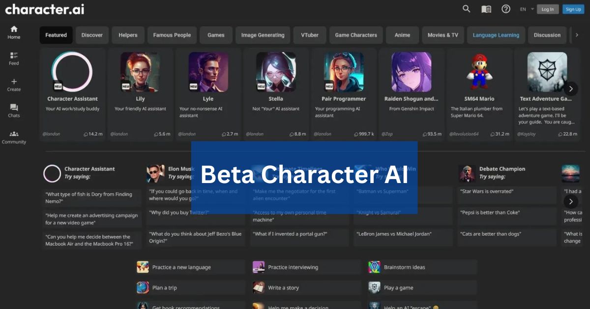 Beta Character AI – A Complete Guidance In 2024!