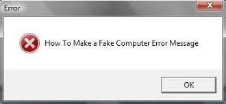 How to Protect Yourself From Fake Error Messages