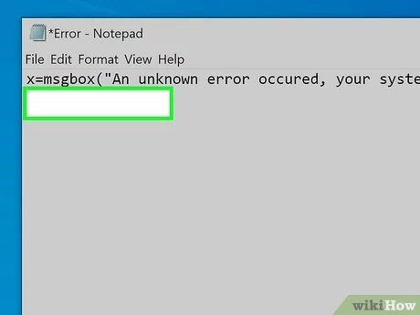 Types of Fake Error Messages Text